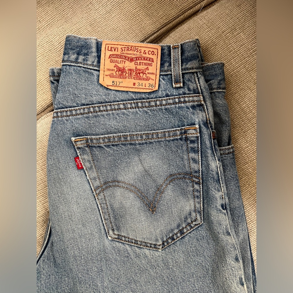 Levi's 517 Bootcut Blue Jeans 34x36
